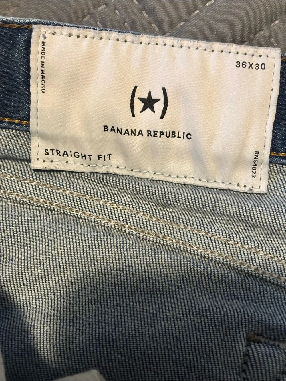 Banana Republic Men's Dark Indigo Straight Jeans